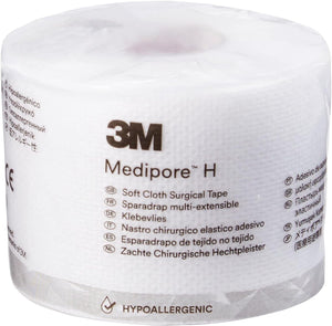 3M Medipore H Soft Cloth Surgical Tape, Non-Sterile, White, 2" x 10 Yard - 2862-Single - LL Medico