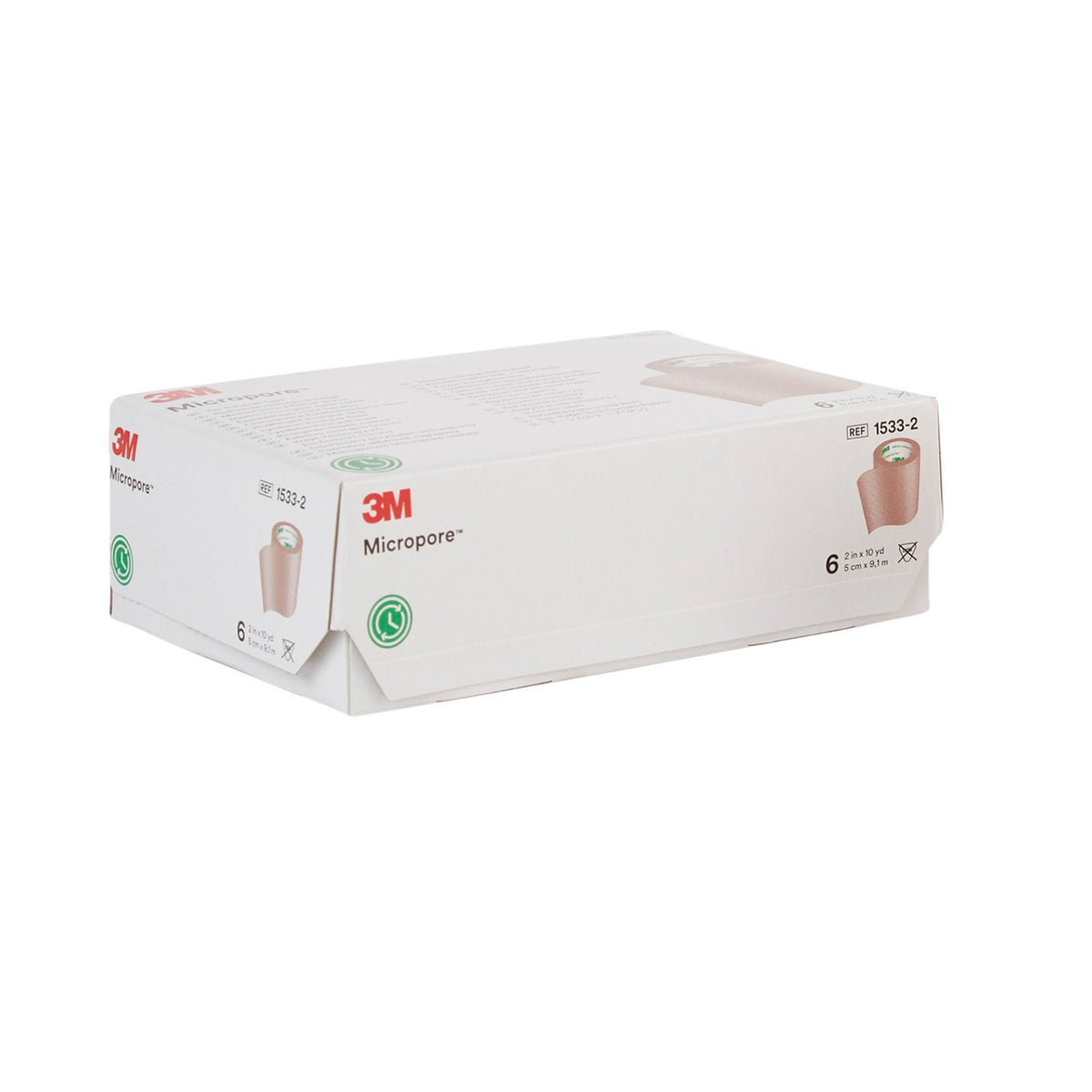 3M Micropore Paper Medical Tape, Non-Sterile, Tan, 2" x 10 Yard - 1533-2-Single - LL Medico