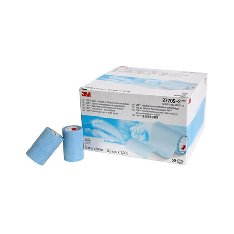 3M Micropore S Silicone Medical Tape, Non-Sterile, Blue, 2" x 1 1/2 Yard - 2770S-2-Single - LL Medico