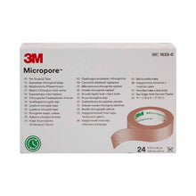 3M Micropore Tan Paper Surgical Tape, Non-Sterile, 1/2" x 10 Yard - 1533-0-Box - LL Medico