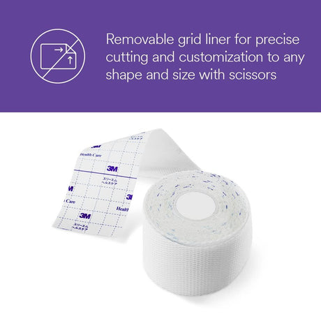 3M Multipore Dry Dressing Retention Tape with Liner, Non-Sterile, White, 0.5" x 5.5 Yard - 3730-0-Single - LL Medico