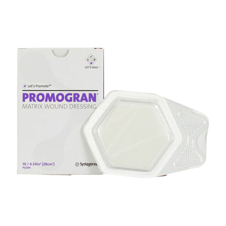 3M Promogran Matrix Collagen Dressing, box with dressing in tray