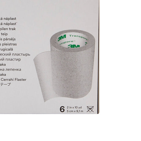 3M Transpore Plastic Medical Tape, Non-Sterile, Transparent, 2" x 10 Yard - 1527-2-Single - LL Medico