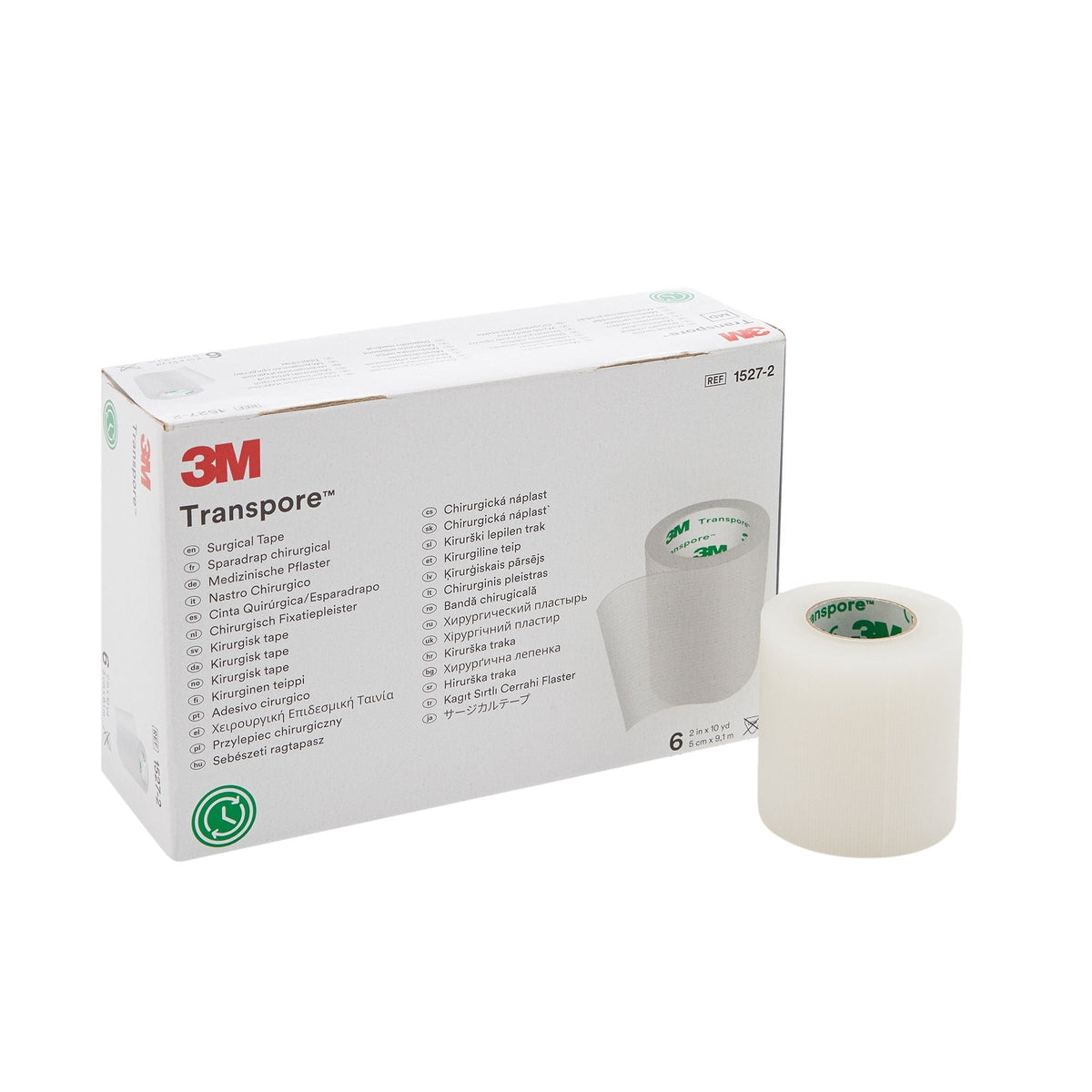 3M Transpore Plastic Medical Tape, Non-Sterile, Transparent, 2" x 10 Yard - 1527-2-Single - LL Medico