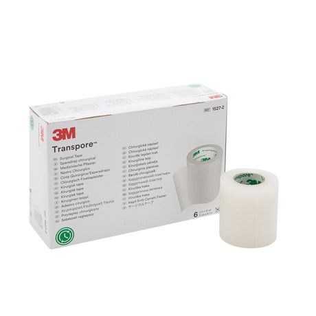 3M Transpore Plastic Medical Tape, Non-Sterile, Transparent, 2" x 10 Yard - 1527-2-Single - LL Medico
