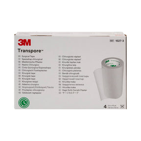 3M Transpore Plastic Medical Tape, Non-Sterile, Transparent, 3" x 10 Yard - 1527-3-Single - LL Medico