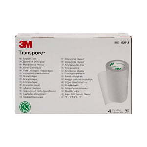 3M Transpore Plastic Medical Tape, Non-Sterile, Transparent, 3" x 10 Yard - 1527-3-Single - LL Medico