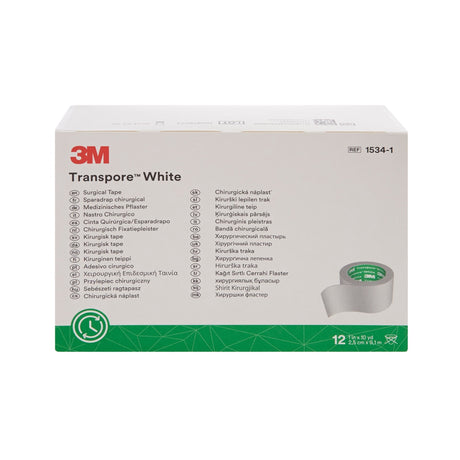 3M Transpore Plastic Medical Tape, box of 12 front