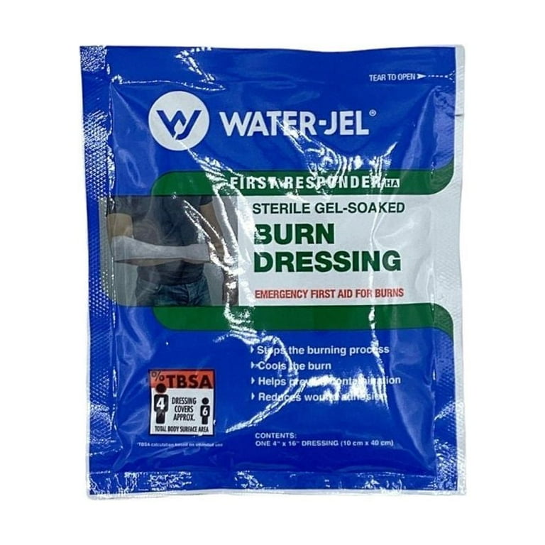 Water-Jel First Responder Burn Dressing, 4 x 16 Inch