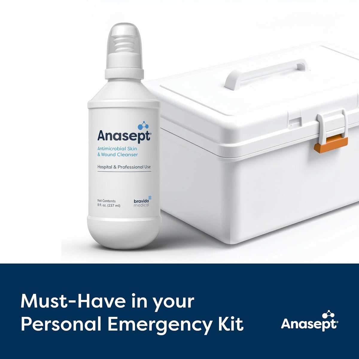 Anasept Anasep Antimicrobial Skin & Wound Cleanser, Non-Sterile, 4 fl oz - 4004C - LL Medico