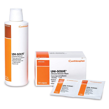 Smith & Nephew Uni-Solve Adhesive Remover, 2.5 x 2.5 Inch Wipe