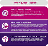 ConvaTec Aquacel Ribbon Hydrofiber Gelling Fiber Wound Dressing, ¾ x 18 Inch