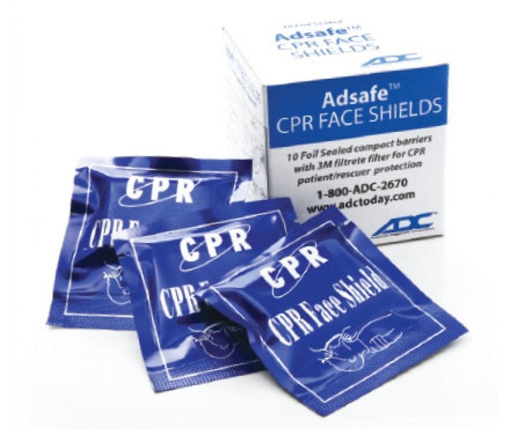 Adsafe CPR Face Shield, Replacement, 3M Filtrete Filter, 8" x 12", Single Use, Plastic - 4055-10-Pack - LL Medico