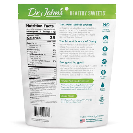 Dr. John's Candies Sugar Free Lollipops