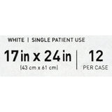 Bed Pillow McKesson 17 X 24 Inch White Single Patient Use
