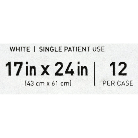 Bed Pillow McKesson 17 X 24 Inch White Single Patient Use