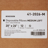 Bed Pillow McKesson 20 X 26 Inch White Single Patient Use