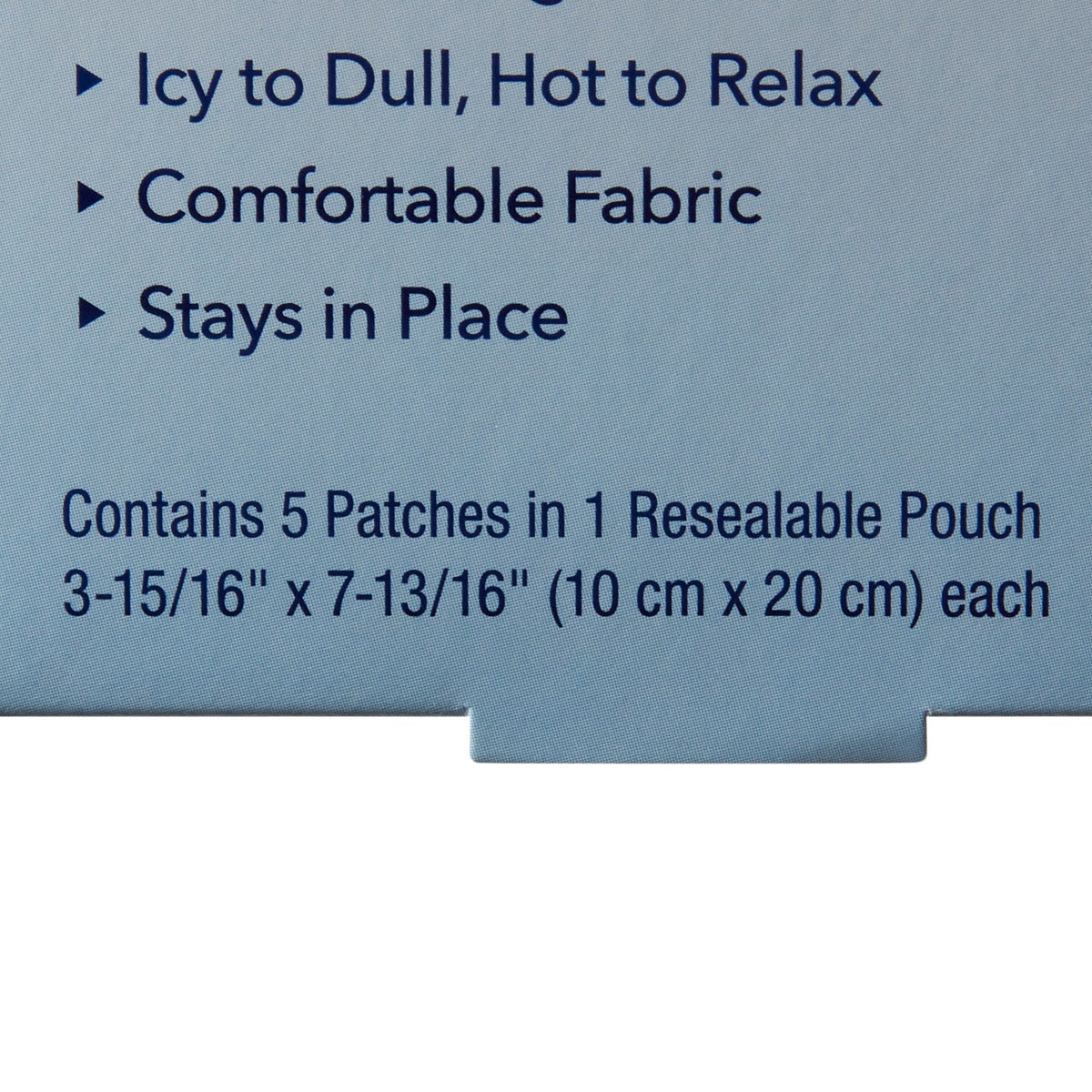 Icy Hot Original Pain Relief Patch, Menthol 5%, Large - 41167004843 - LL Medico