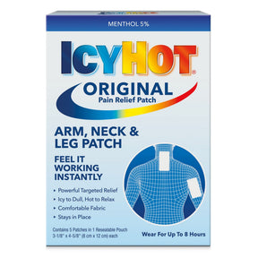 Icy Hot Original Pain Relief Patch, Menthol 5%, Large - 41167004843 - LL Medico