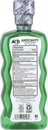 Act Anticavity Fluoride Mouthwash, Mint, 18 fl oz