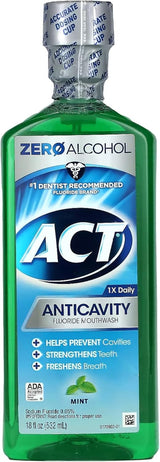 Act Anticavity Fluoride Mouthwash, Mint, 18 fl oz