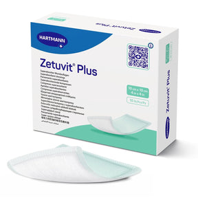 Hartmann Zetuvit Plus Sterile Superabsorbent Dressing, 4 x 4 Inch