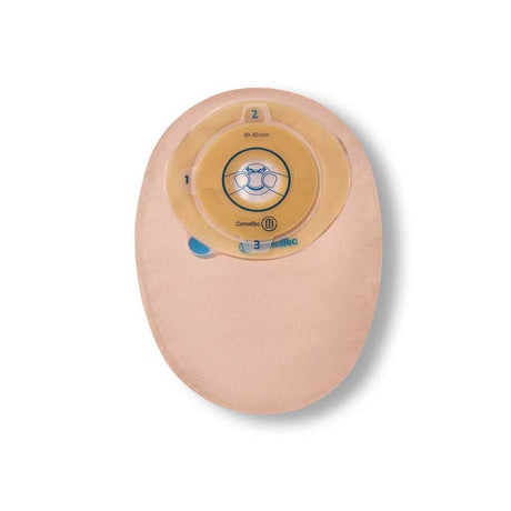 ConvaTec Esteem+ One-Piece Pouch, Flat, Cut-to-Fit, Opaque, 8-Inch, with Filter - 413510-Box - LL Medico