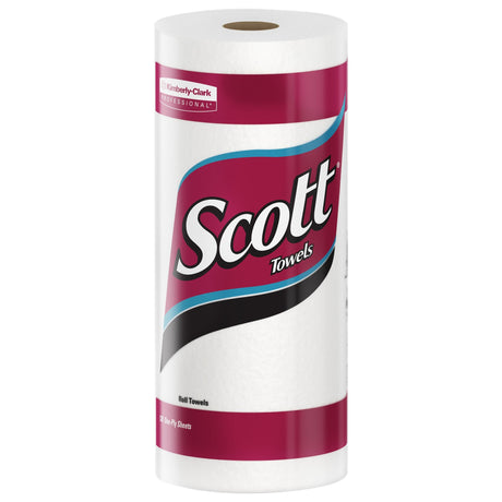 Scott Kitchen Paper Towel, Perforated Roll, White, Paper, 8.8" x 11"