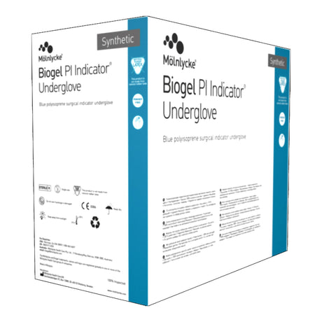 Biogel PI Indicator Underglove, Sterile Polyisoprene, Blue