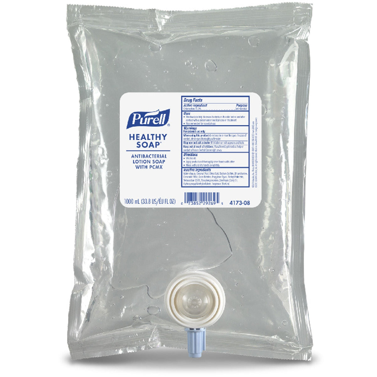 Purell Healthy Soap Antibacterial Lotion Soap with PCMX, 1,000 mL Dispenser Refill Bag