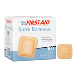 American White Cross First Aid Adhesive Spot Bandage, 7/8 Inch Diameter