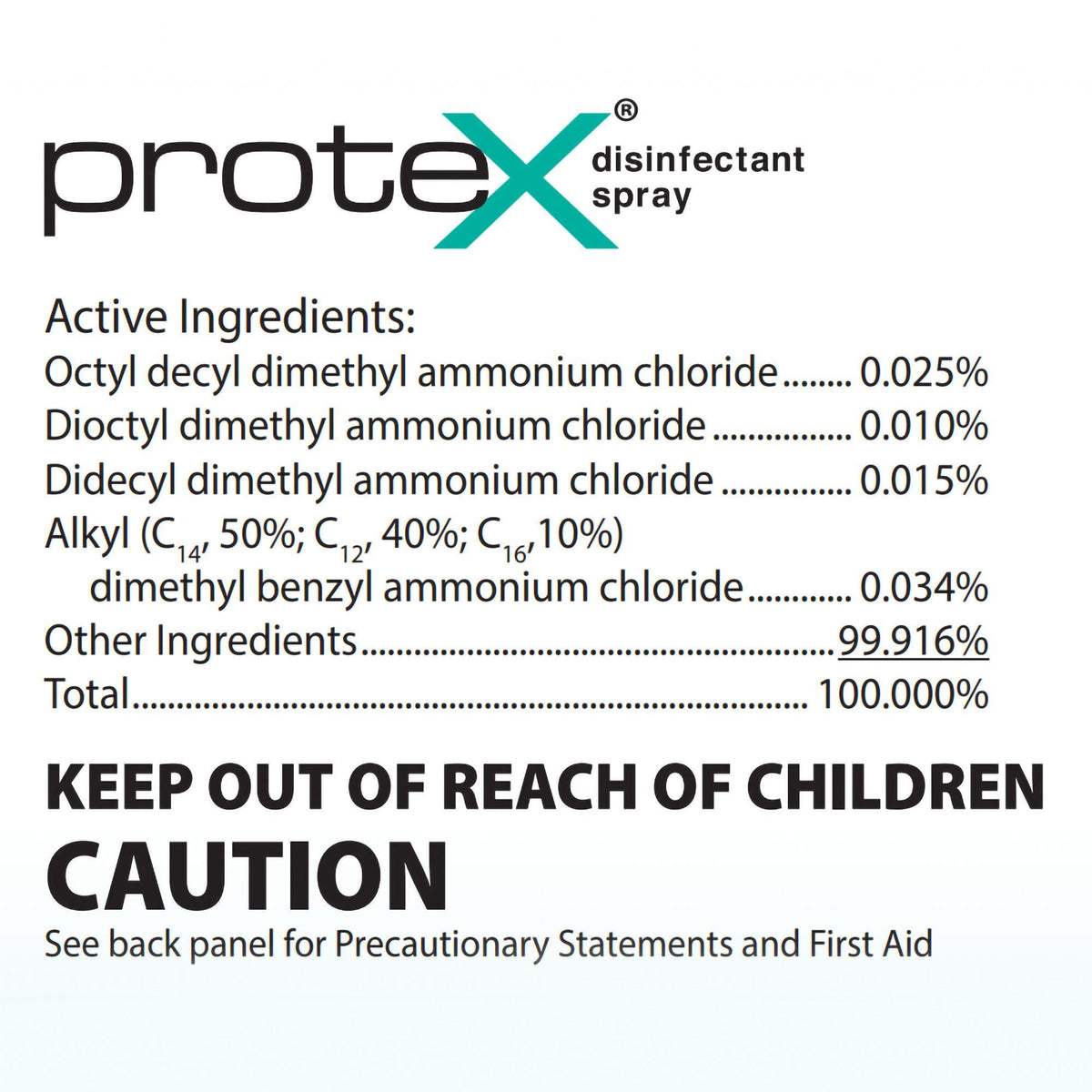 Protex Surface Disinfectant Cleaner, Broad Spectrum Pump Spray, Liquid, 12 oz Bottle, Lemon Scent, NonSterile - 42-12 - LL Medico