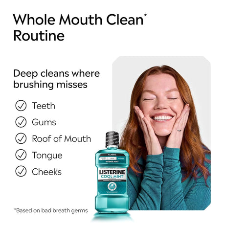 Listerine Antiseptic Mouthwash Cool Mint, 1.5 L