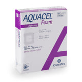 Aquacel Silicone Foam Dressing, With Border, 5" x 5", Waterproof Film Backing, Silicone Adhesive, Square, Tan, Foam, Sterile - 420619-Single - LL Medico