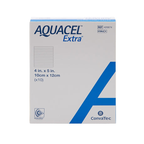 ConvaTec Aquacel Extra Gelling Fiber Wound Dressing, 4 x 5 Inch