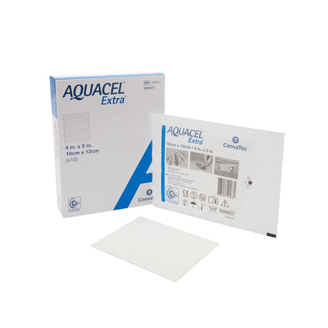 ConvaTec Aquacel Extra Gelling Fiber Wound Dressing, 4 x 5 Inch