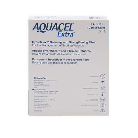 ConvaTec Aquacel Extra Gelling Fiber Wound Dressing, 4 x 5 Inch