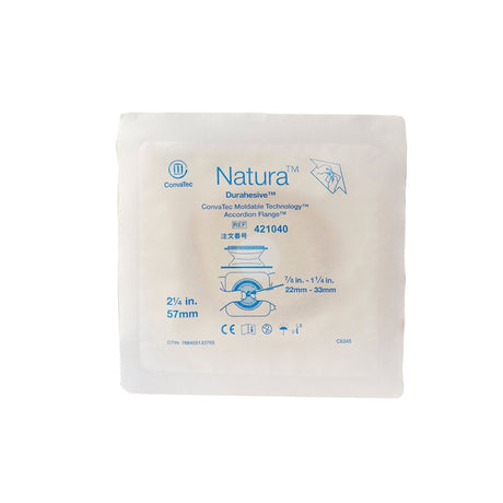 ConvaTec Natura Two-Piece Skin Barrier, Accordion Flange, Moldable, 57 mm Flange