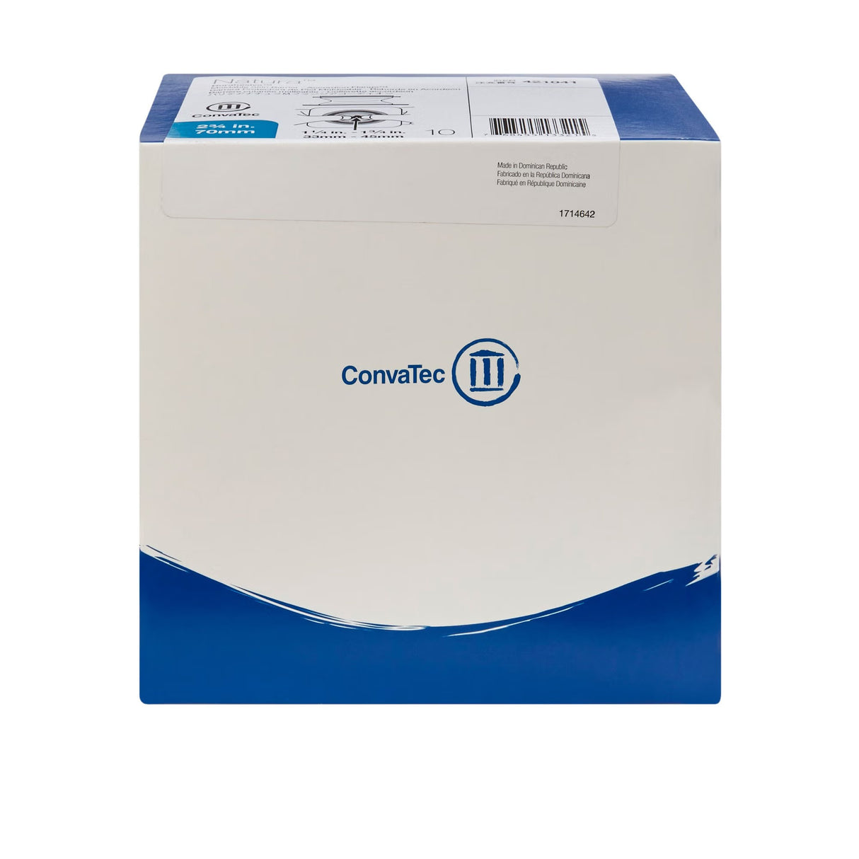 ConvaTec Natura Two-Piece Skin Barrier, Accordion Flange, Moldable, 70 mm Flange
