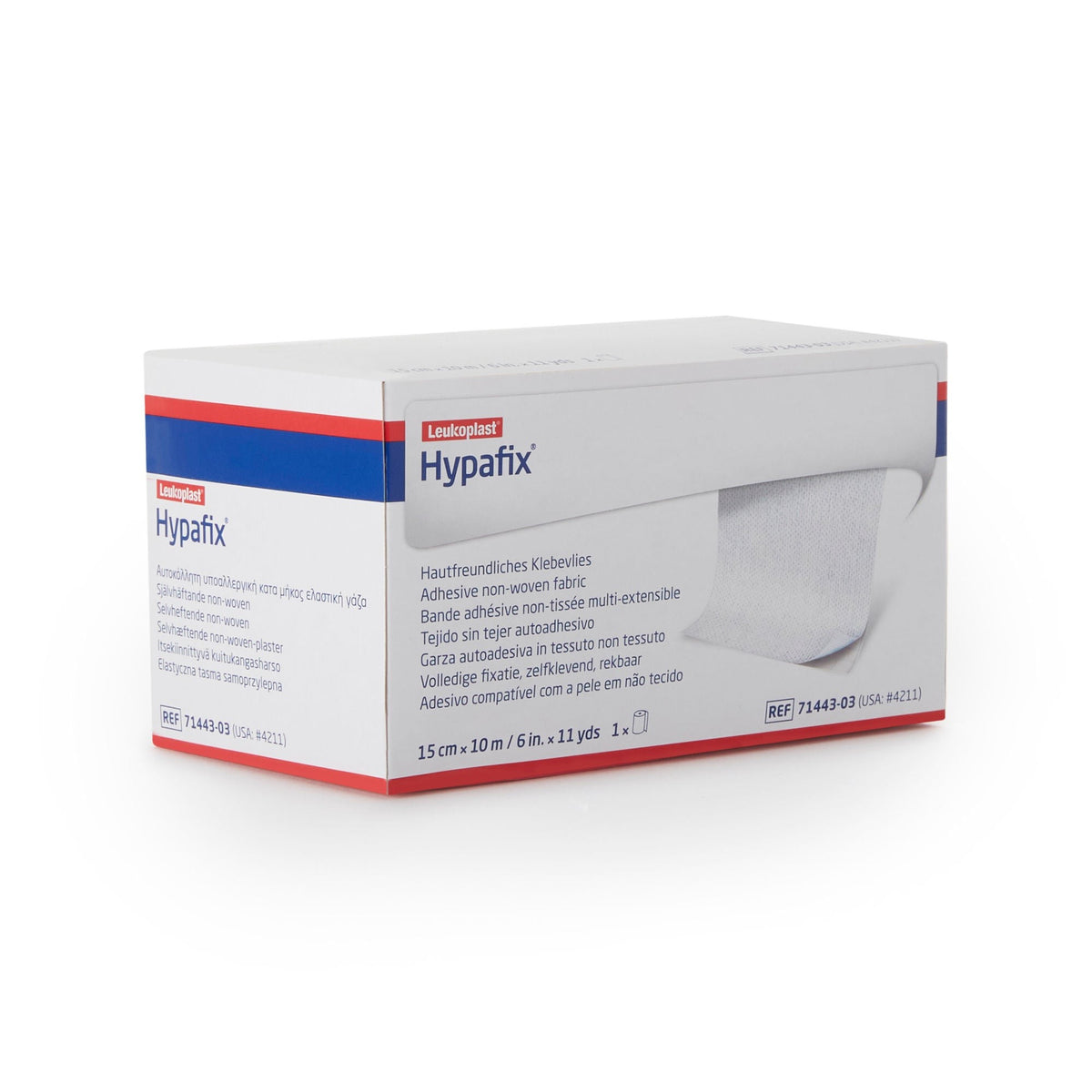 BSN Medical Hypafix Adhesive Nonwoven Dressing Retention Tape, White, Non-Sterile, 6" x 11 Yard - 4211 - LL Medico
