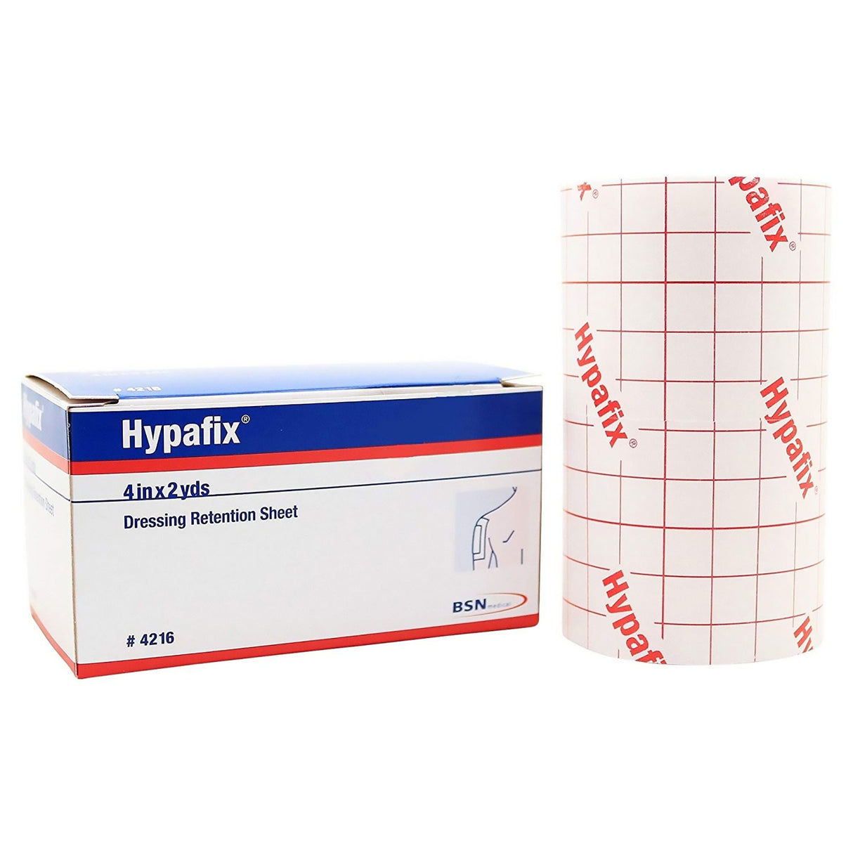 BSN Medical Hypafix Nonwoven Dressing Retention Tape, Non-Sterile, White, 4" x 2 Yard - 4216 - LL Medico