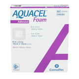 Aquacel Foam Dressing, Waterproof Silicone Adhesive with Border, 6" x 6", Square, Tan Foam, Sterile - 422350-Single - LL Medico