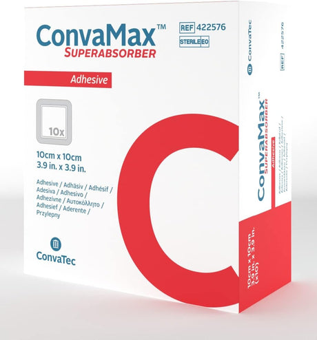 ConvaTec ConvaMax Superabsorber Super Absorbent Dressing, 8 x 8 Inch