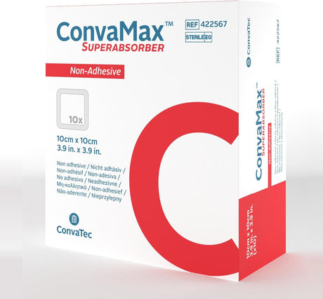 ConvaTec ConvaMax Superabsorber Super Absorbent Dressing, 8 x 8 Inch