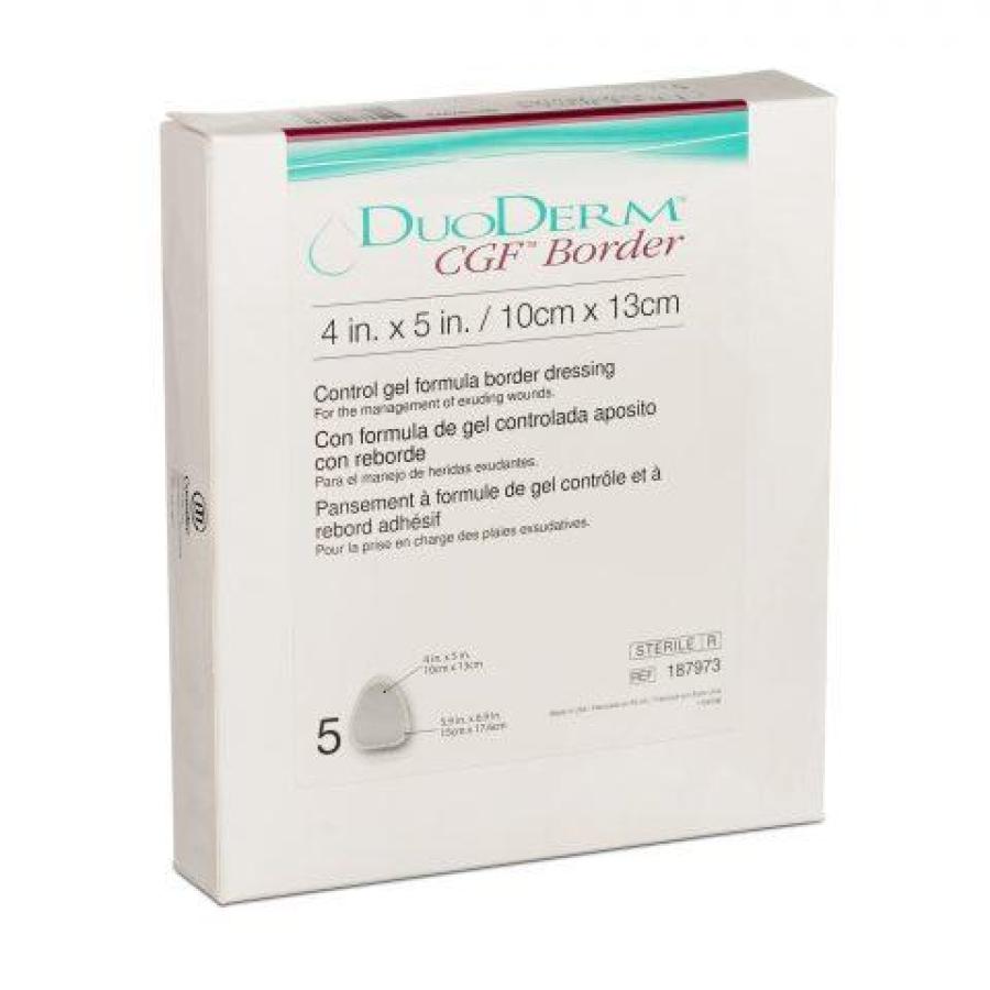 DuoDerm CGF Border Hydrocolloid Dressing, 4 x 5 Inch Triangle