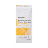 McKesson USP Type VII Gauze Sponge, 4 x 4 Inch, 12-Ply