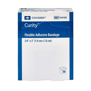 Cardinal Health Curity Tan Adhesive Strip, ¾ x 3 Inch