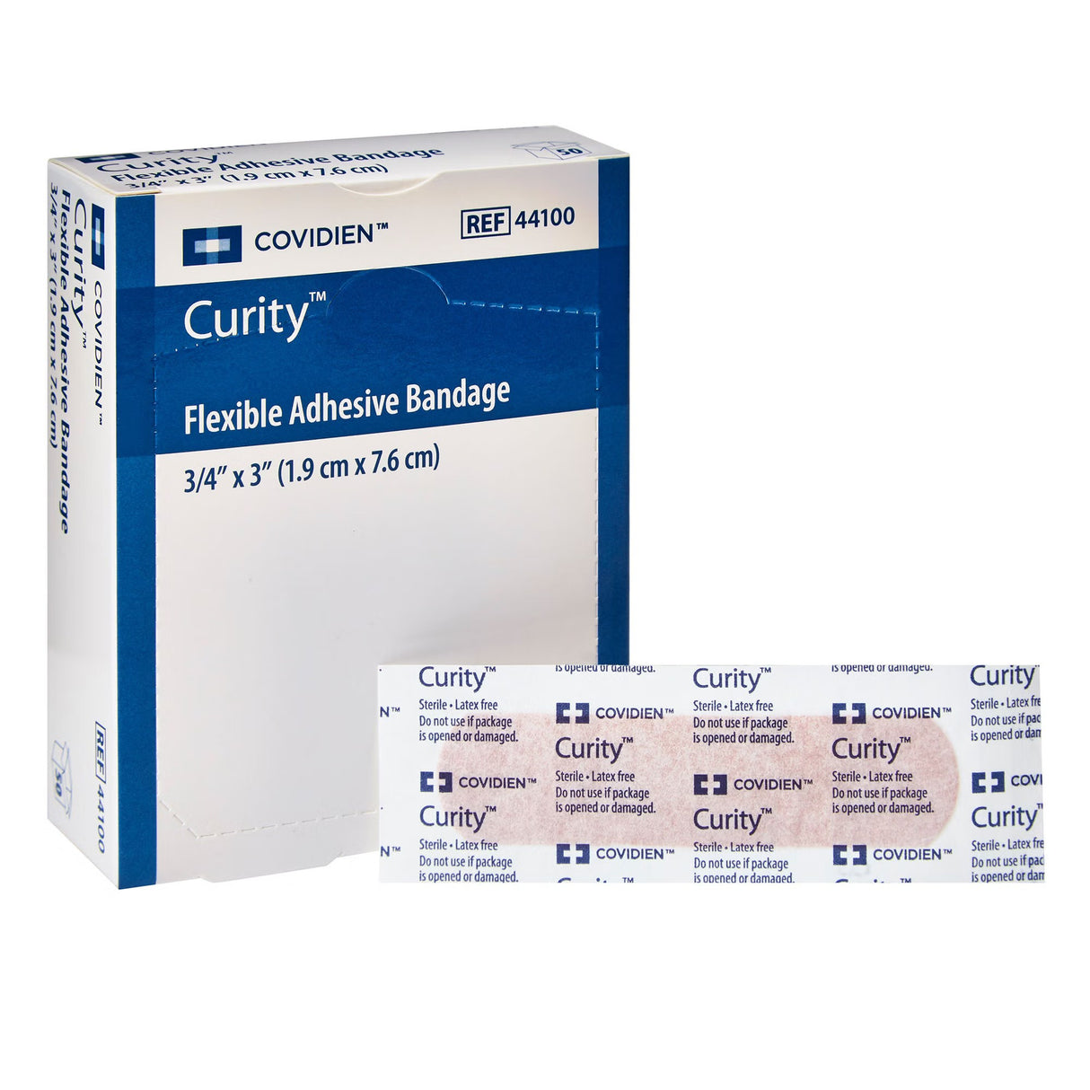 Cardinal Health Curity Tan Adhesive Strip, ¾ x 3 Inch