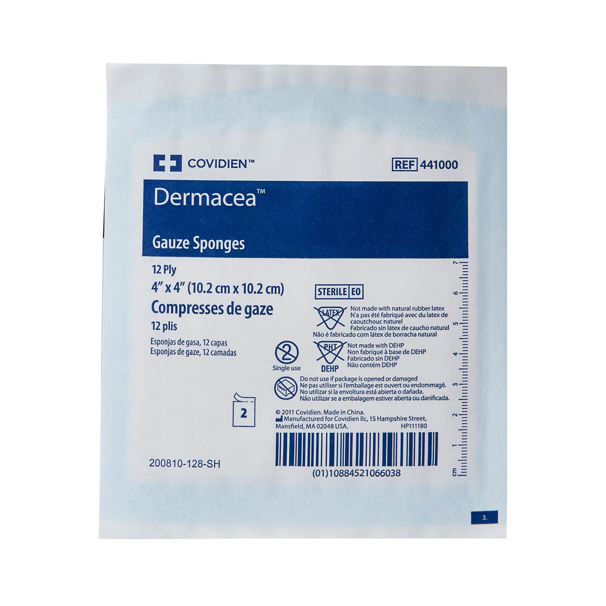 Cardinal Health Dermacea Sterile Gauze Sponge, 4 x 4 Inch, 12-Ply