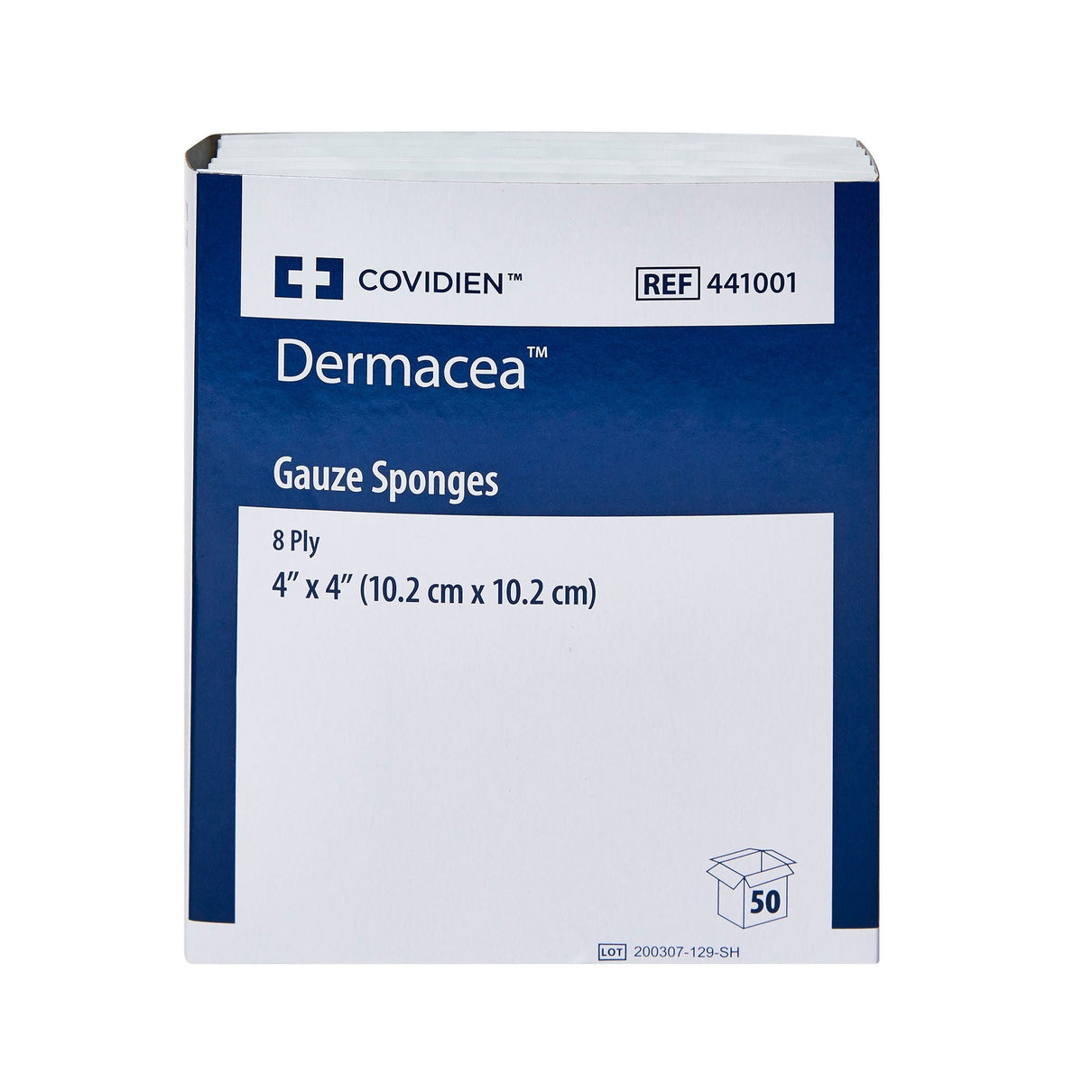 Cardinal Health Dermacea Sterile Gauze Sponge, 4 x 4 Inch, Eight-Ply
